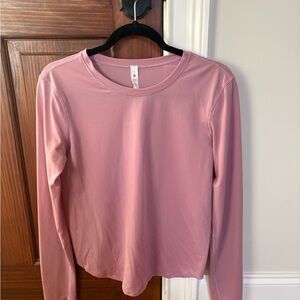 Lululemon Athletica Soft Rose Long Sleeve Tee